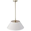 Nuvo Dover 3-Light Large Pendant White with Vintage Brass 60/7415